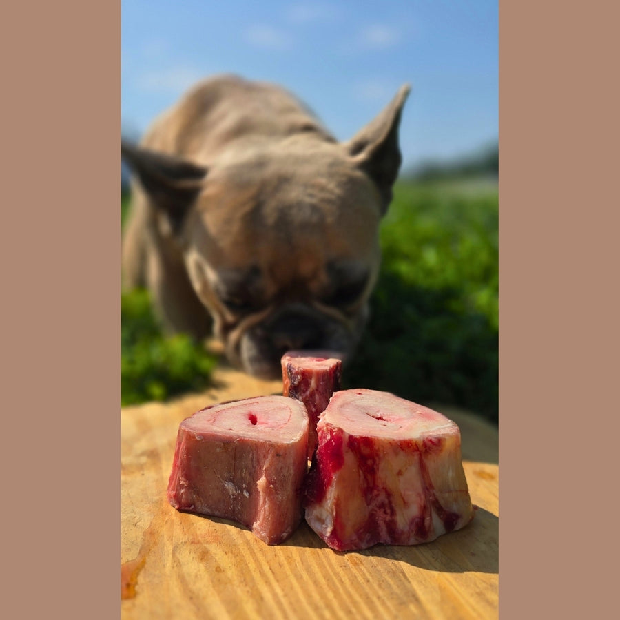 Sliced Beef Cow Knuckle For Dogs Sliced Beef Marrow Bone BJ's Raw