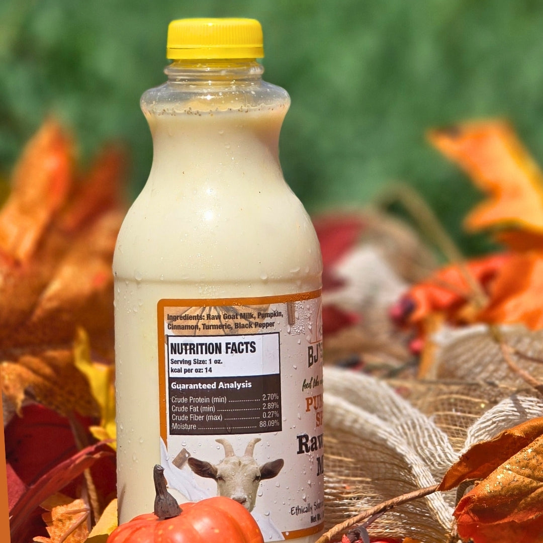 Pumpkin Spice Raw Goat Milk