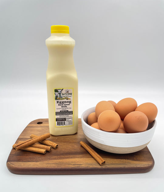 Raw Goat Milk Eggnog