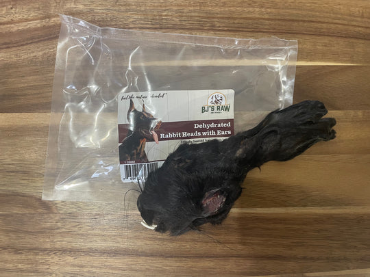 Dehydrated Rabbit Heads with Ears