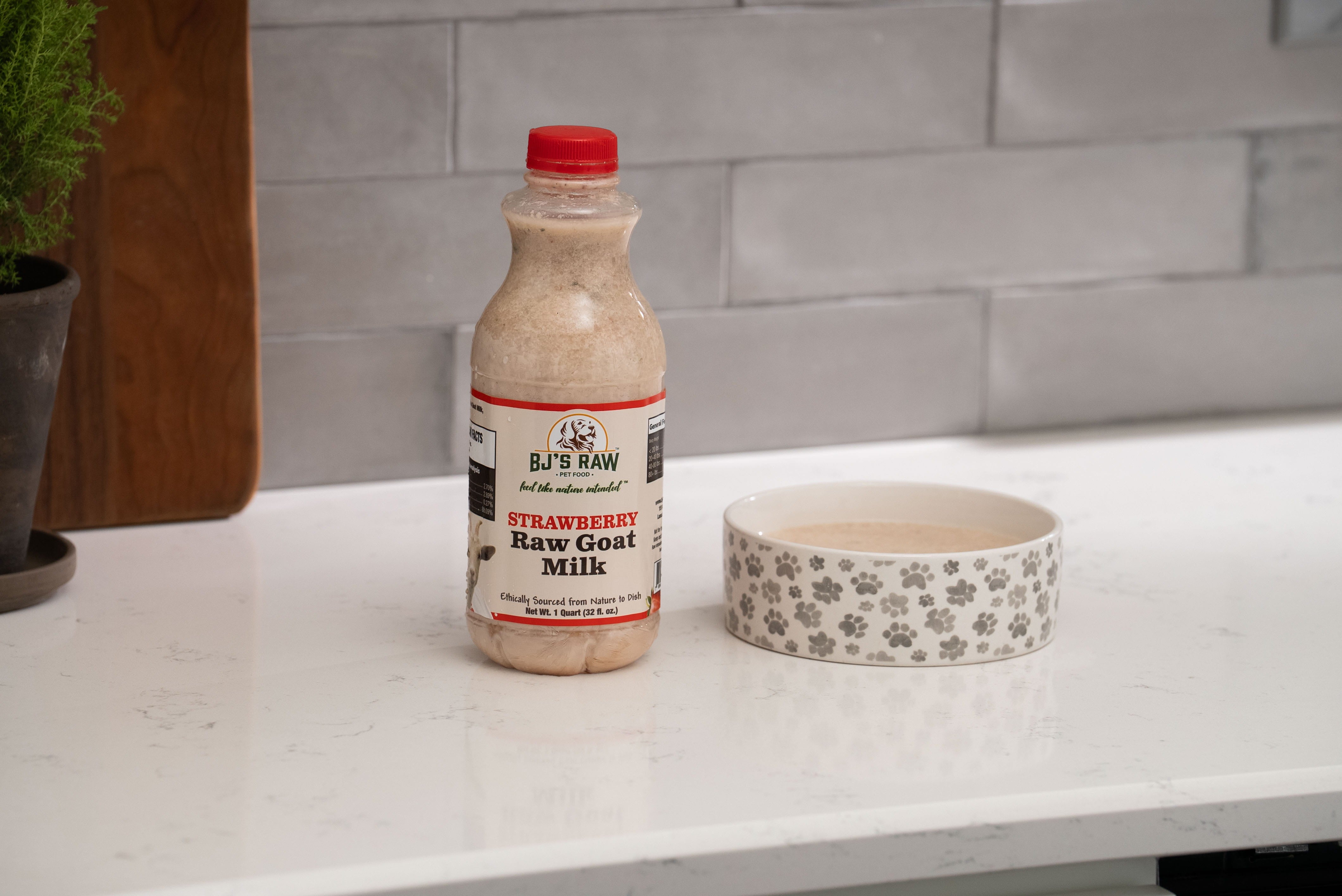 Strawberry Raw Goat Milk