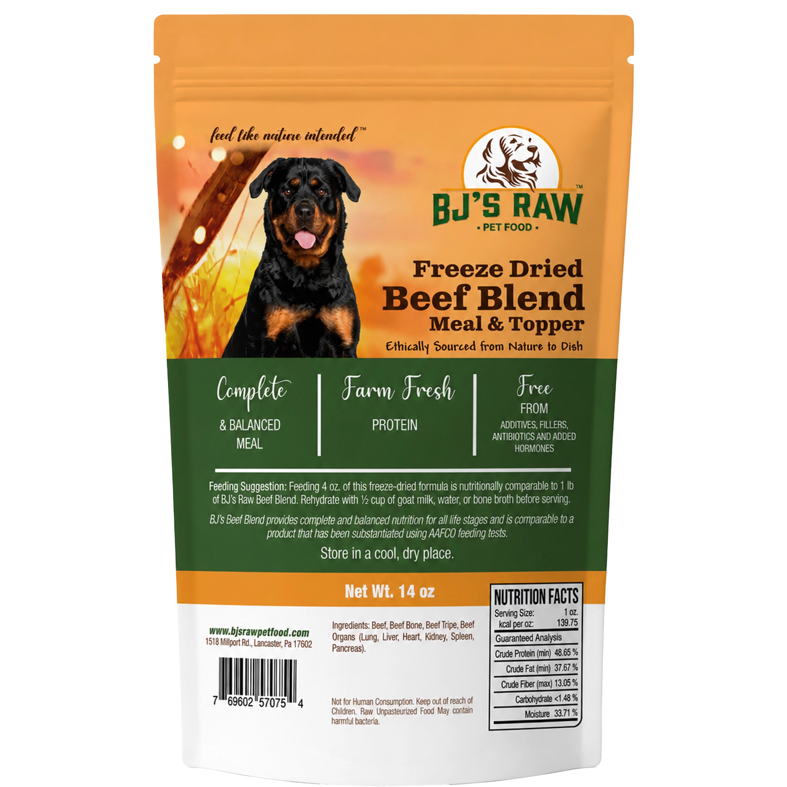 Freeze Dried Beef Blend